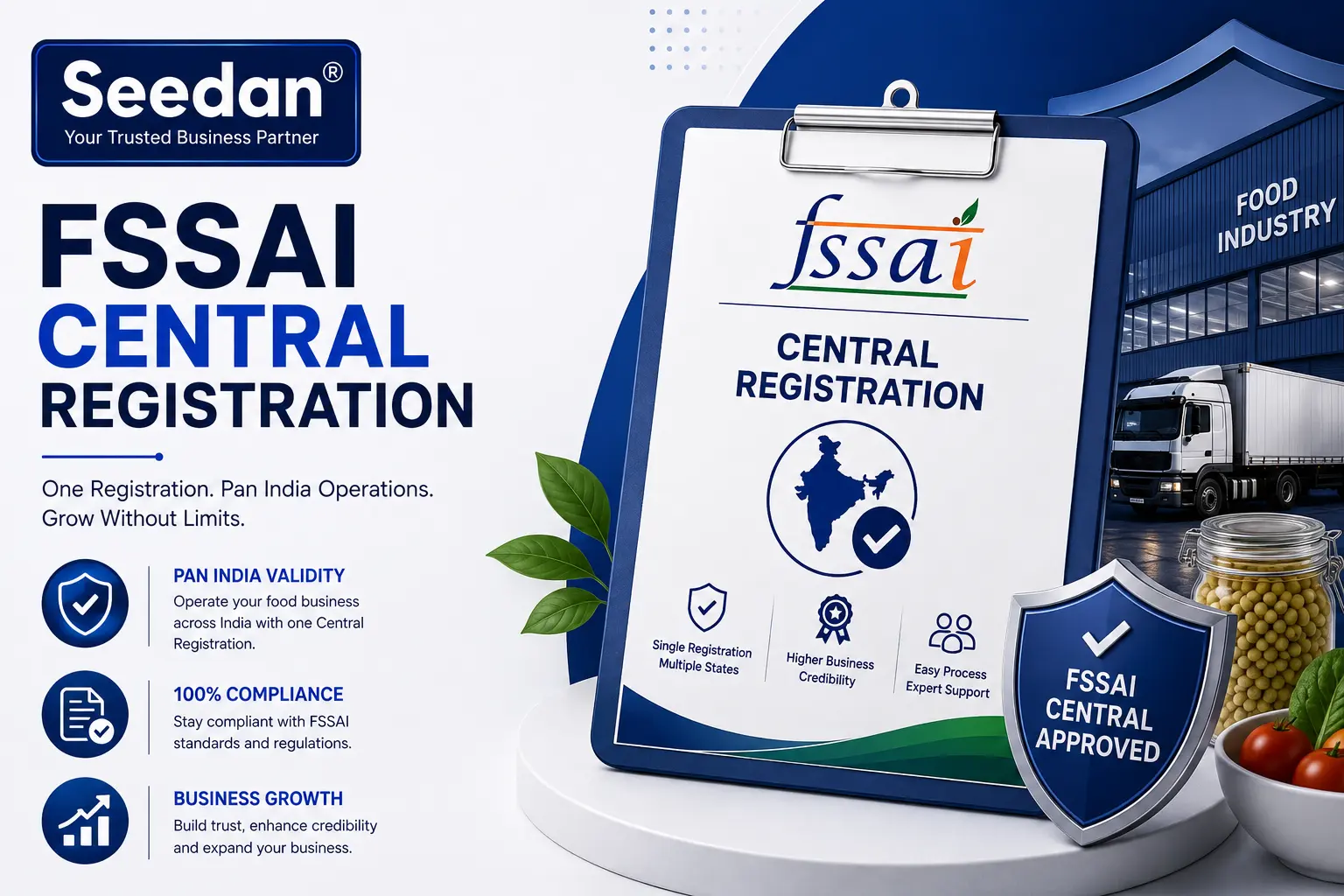 FSSAI Central License — illustration